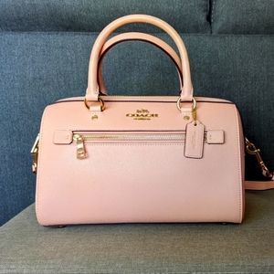 Coach Rowan Satchel Blush Leather Gold Hardware